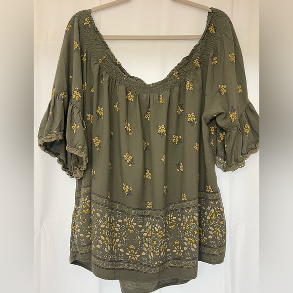 Maurices Border Print Convertible Top - Picture 8 of 10